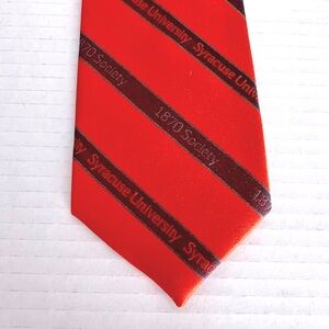 University Syracuse 1870 Society Men’s Silk Tie Orange and Gray Alumni 58”